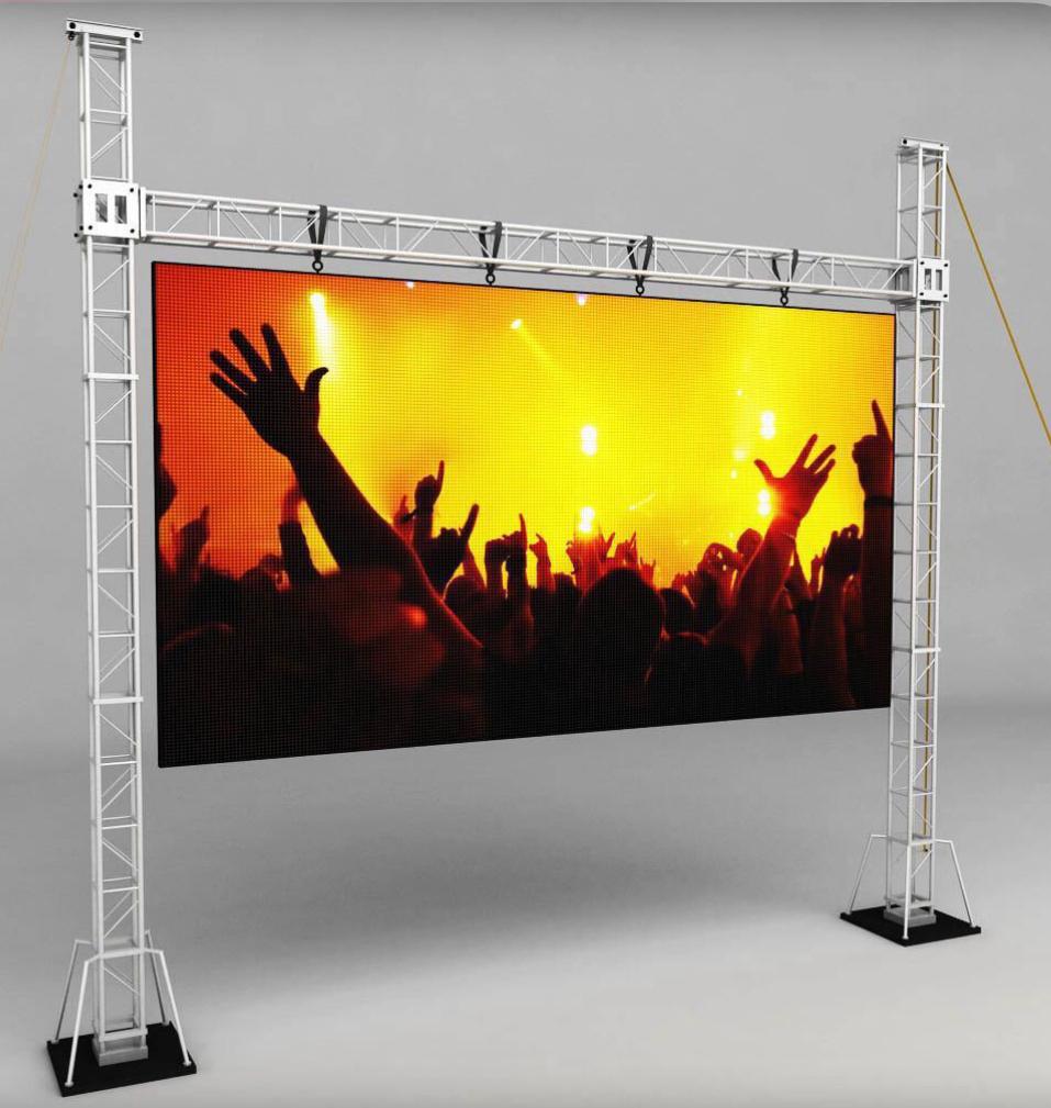 Estructuras de aluminio truss con pantalla LED
